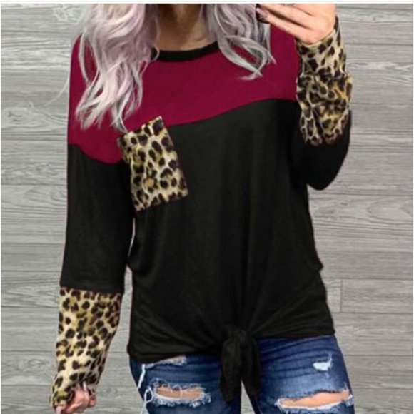 Leopard Print Top - Picture 1 of 2